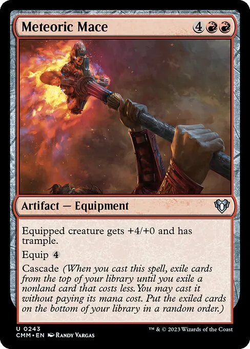 Meteoric Mace · Commander Masters 243/1067
