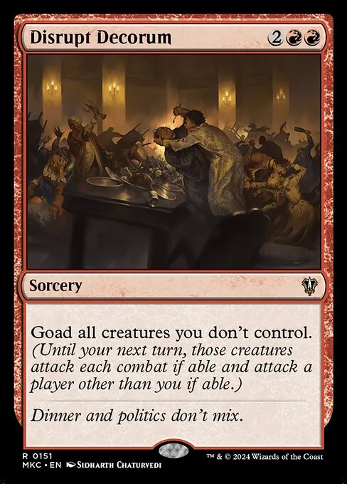 Disrupt Decorum · Murders at Karlov Manor Commander 151/358
