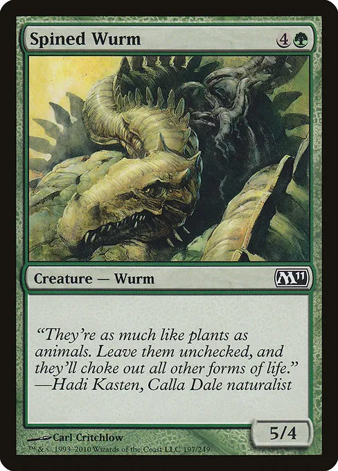 Spined Wurm · Magic 2011 197/249