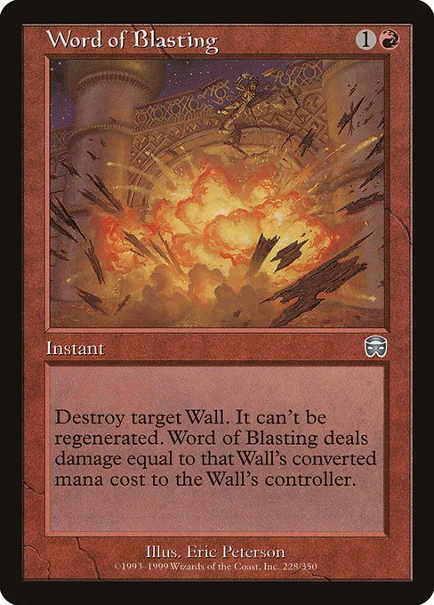 Word of Blasting · Mercadian Masques 228/350
