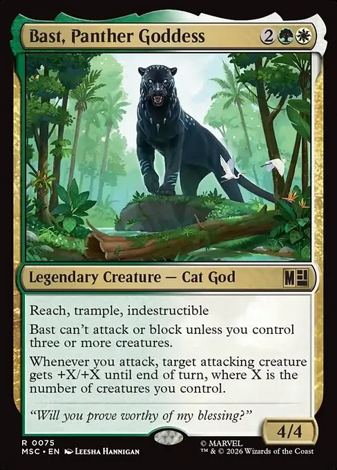 Bast, Panther Goddess · Marvel Super Heroes Commander 75/9