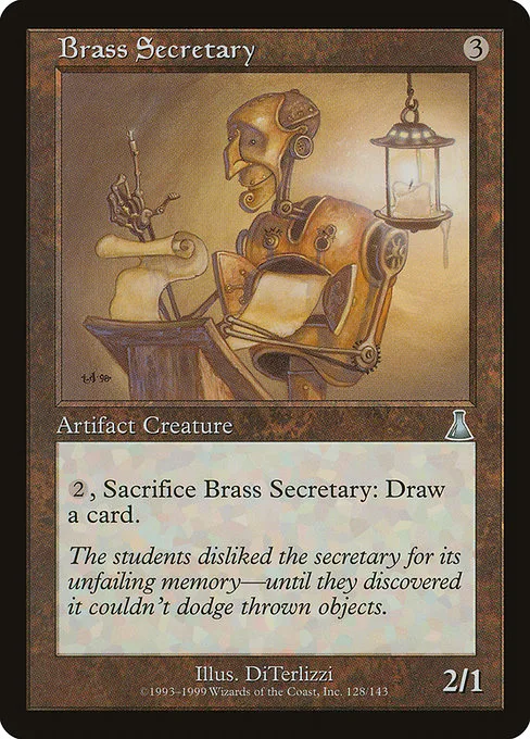 Brass Secretary · Urza's Destiny 128/143