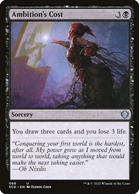 Ambition's Cost · Starter Commander Decks 66/352