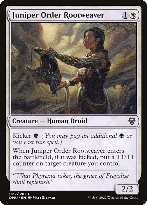 Juniper Order Rootweaver · Dominaria United 22/453