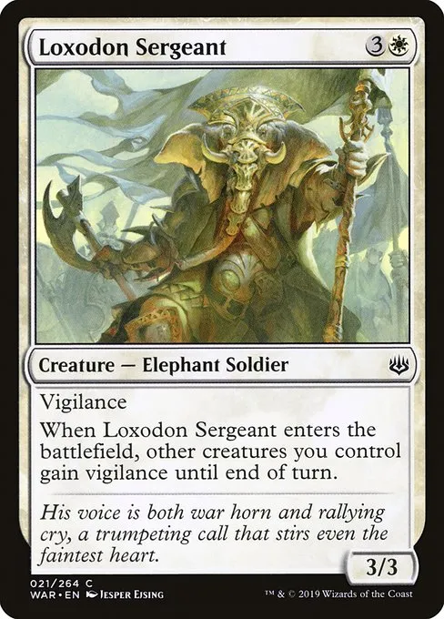 Loxodon Sergeant · War of the Spark 21/312
