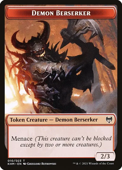 Demon Berserker · Kaldheim Tokens 10/23