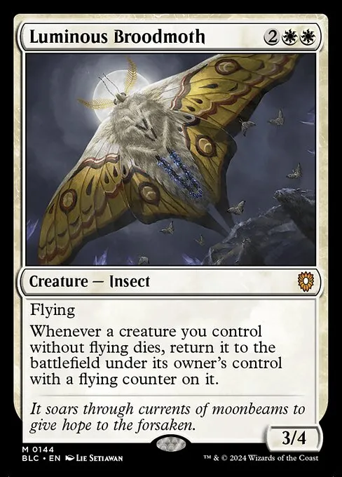 Luminous Broodmoth · Bloomburrow Commander 144/356