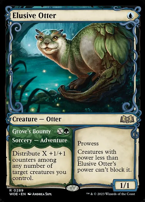 Elusive Otter // Grove's Bounty · Wilds of Eldraine 289/381