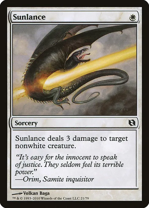 Sunlance · Duel Decks: Elspeth vs. Tezzeret 21/79