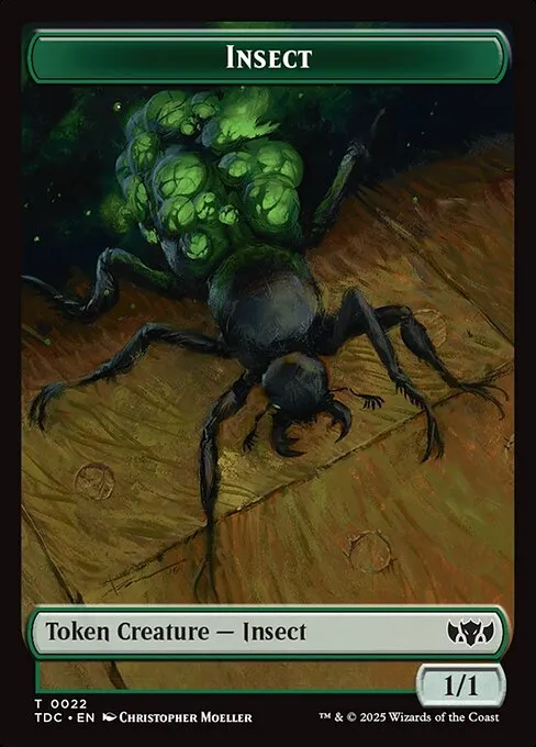 Insect · Tarkir: Dragonstorm Commander Tokens 22/34
