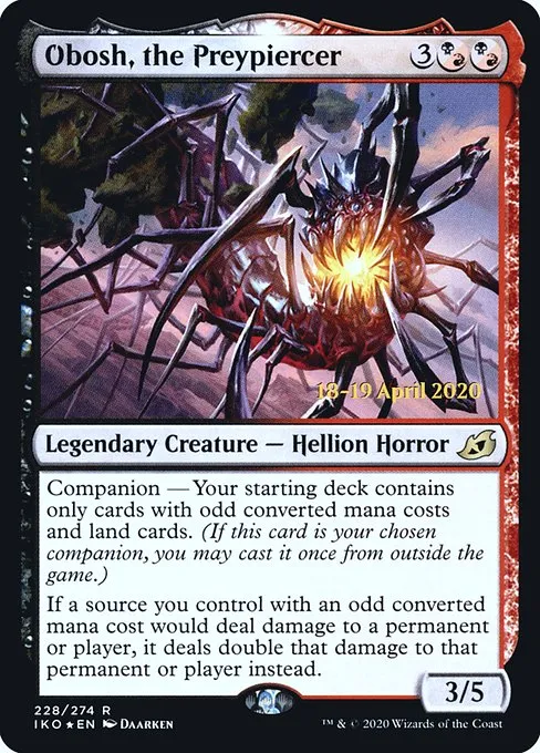 Obosh, the Preypiercer · Ikoria: Lair of Behemoths Promos 228s/137