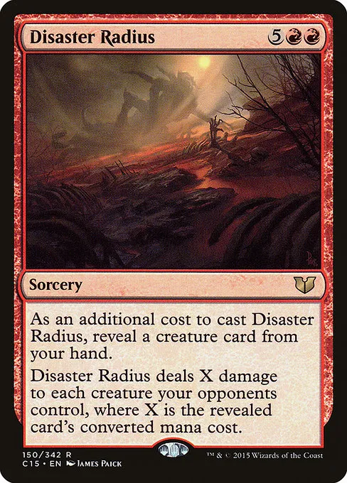 Disaster Radius · Commander 2015 150/342