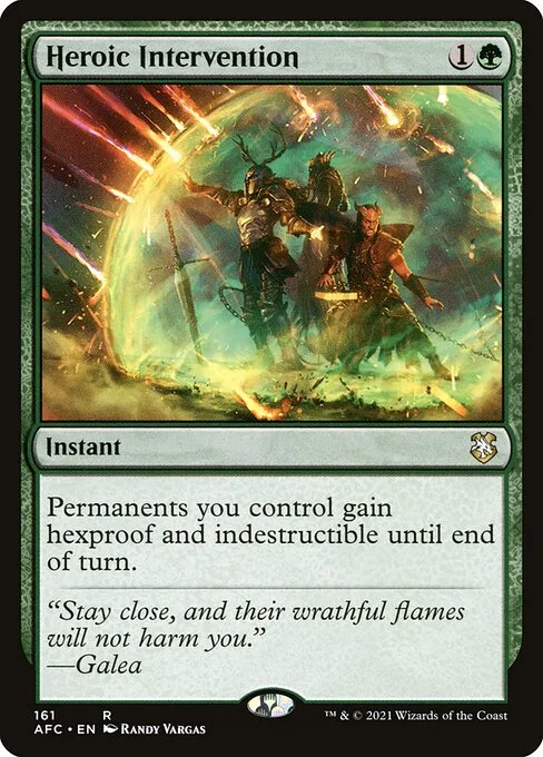 Heroic Intervention · Forgotten Realms Commander 161/331