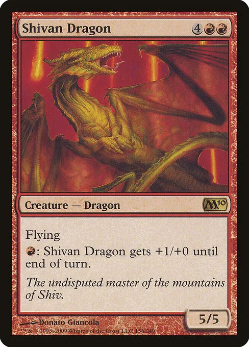 Shivan Dragon · Magic 2010 156/249