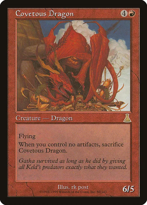 Covetous Dragon · Urza's Destiny 80/143