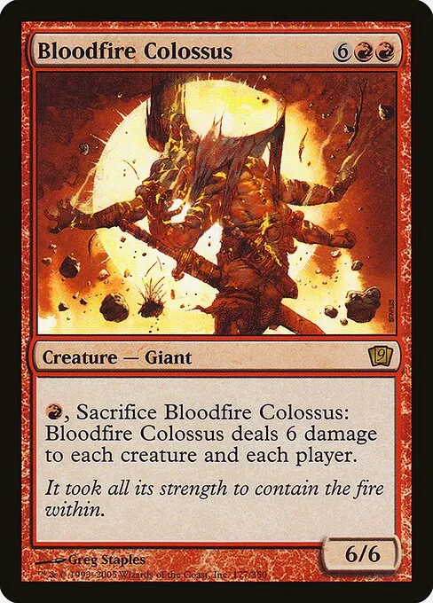 Bloodfire Colossus · Ninth Edition 177★/710