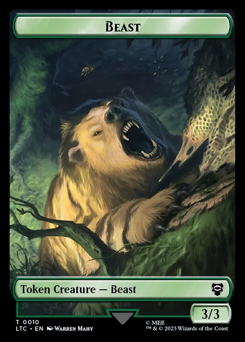 Beast · Tales of Middle-earth Commander Tokens 10/15