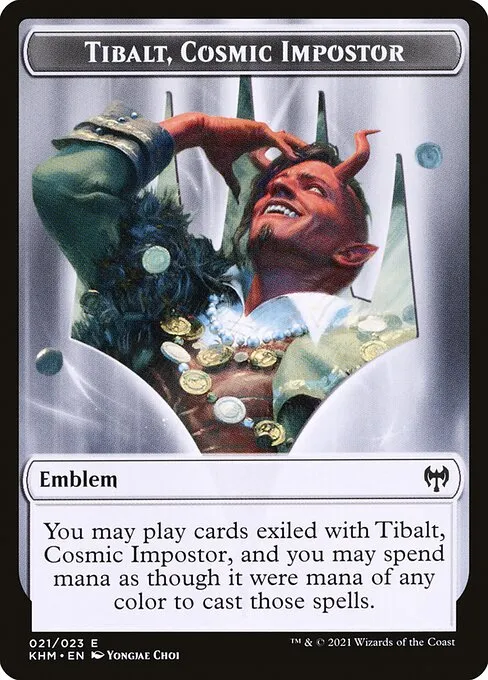 Tibalt, Cosmic Impostor Emblem · Kaldheim Tokens 21/23