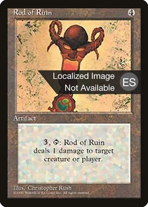 Rod of Ruin · Fourth Edition Foreign Black Border 344/378