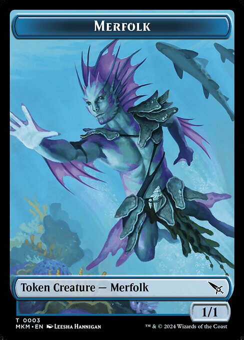 Merfolk · Murders at Karlov Manor Tokens 3/22