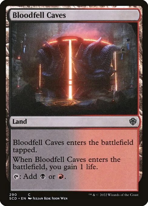 Bloodfell Caves · Starter Commander Decks 290/352