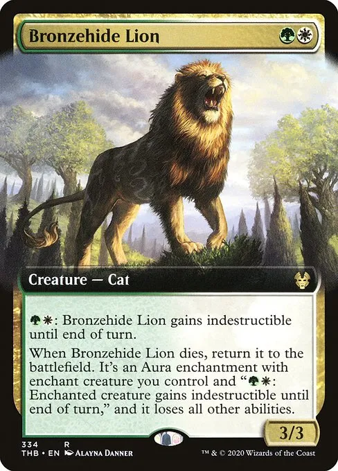 Bronzehide Lion · Theros Beyond Death 334/358