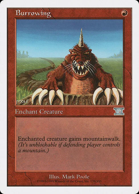Burrowing · Classic Sixth Edition 170/351