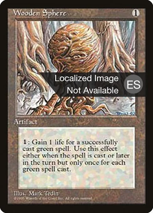 Wooden Sphere · Fourth Edition Foreign Black Border 359/378