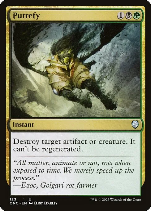 Putrefy · Phyrexia: All Will Be One Commander 123/174