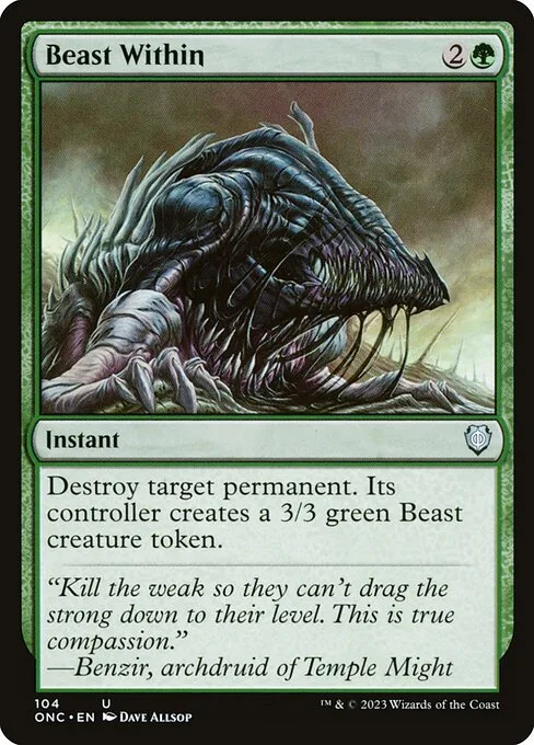 Beast Within · Phyrexia: All Will Be One Commander 104/174