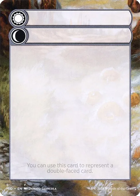 Double-Faced Substitute Card · Innistrad: Midnight Hunt Substitute Cards 5/9