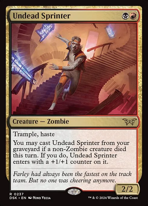 Undead Sprinter · Duskmourn: House of Horror 237/419