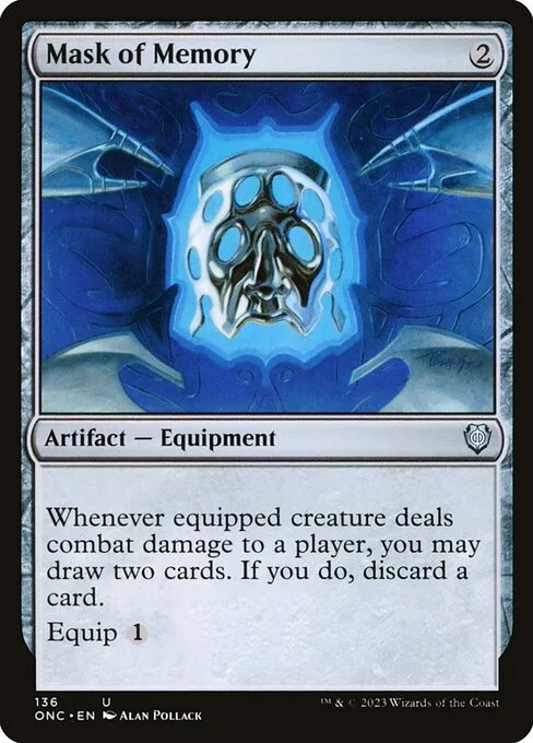 Mask of Memory · Phyrexia: All Will Be One Commander 136/174