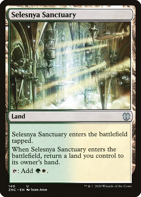 Selesnya Sanctuary · Zendikar Rising Commander 140/142