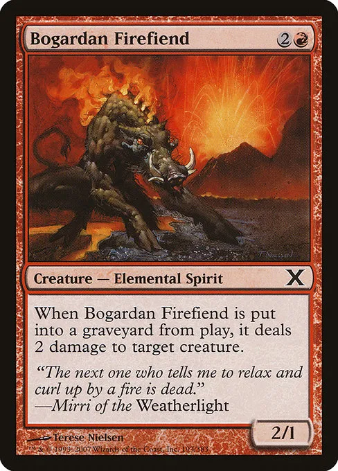 Bogardan Firefiend · Tenth Edition 193/510