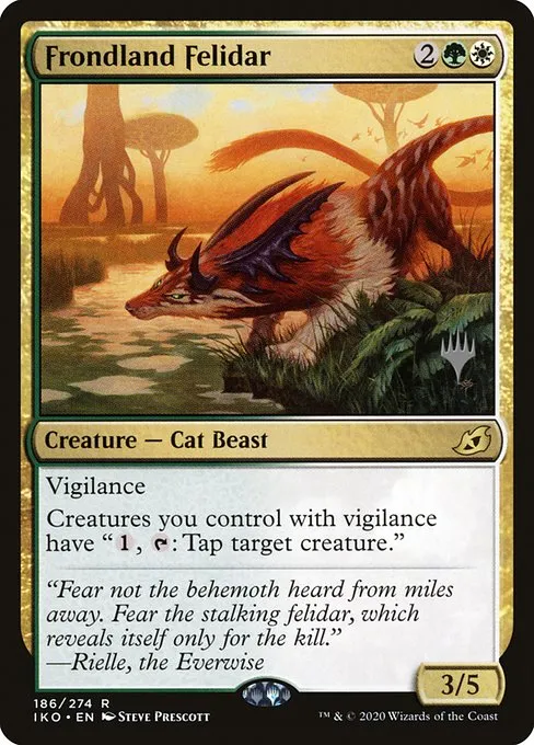 Frondland Felidar · Ikoria: Lair of Behemoths Promos 186p/137