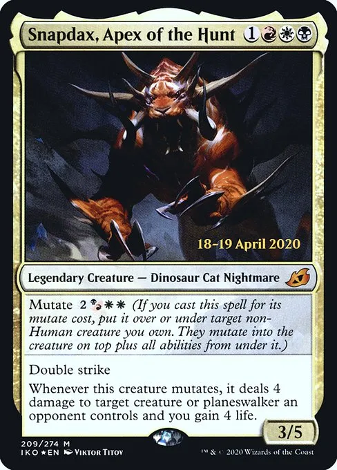 Snapdax, Apex of the Hunt · Ikoria: Lair of Behemoths Promos 209s/137