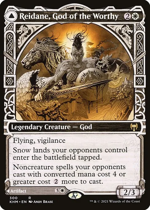 Reidane, God of the Worthy // Valkmira, Protector's Shield · Kaldheim 300/425