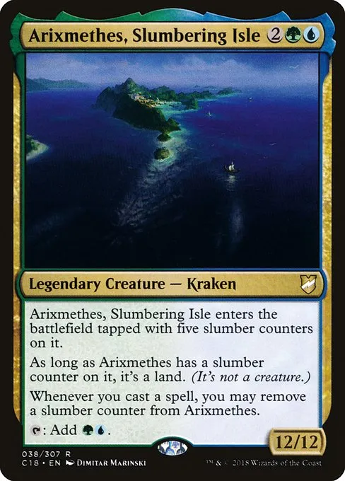 Arixmethes, Slumbering Isle · Commander 2018 38/307