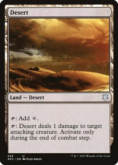 Desert · Forgotten Realms Commander 233/331