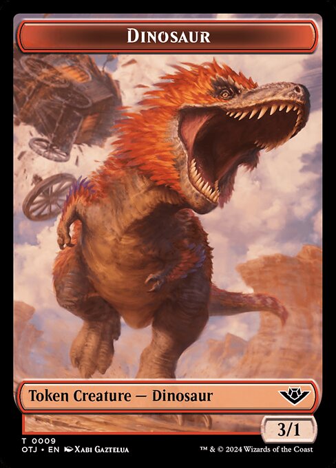 Dinosaur · Outlaws of Thunder Junction Tokens 9/19