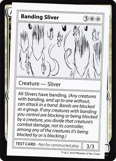 Banding Sliver · Mystery Booster Playtest Cards 2021 2/121
