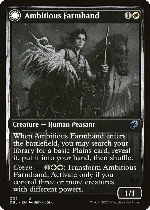 Ambitious Farmhand // Seasoned Cathar · Innistrad: Double Feature 2/535