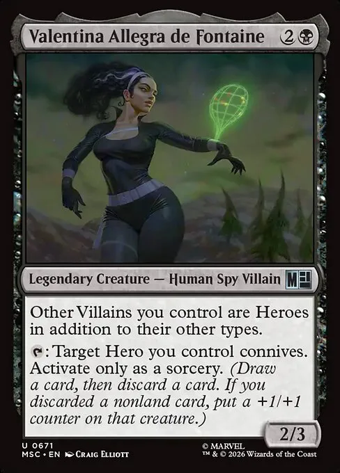 Valentina Allegra de Fontaine · Marvel Super Heroes Commander 671/9