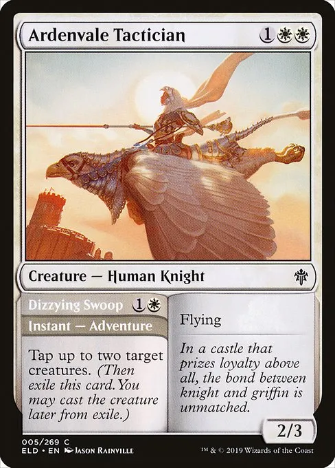 Ardenvale Tactician // Dizzying Swoop · Throne of Eldraine 5/398