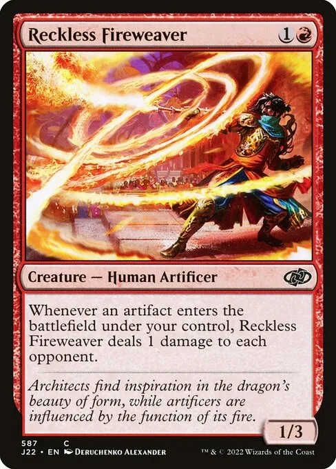 Reckless Fireweaver · Jumpstart 2022 587/835