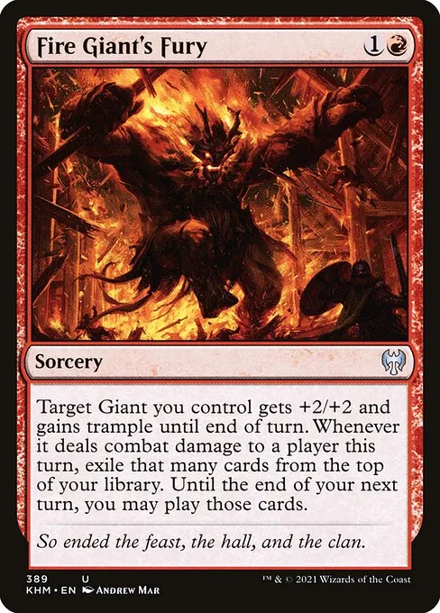 Fire Giant's Fury · Kaldheim 389/425
