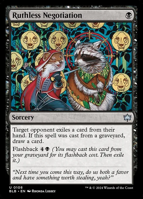 Ruthless Negotiation · Bloomburrow 108/398