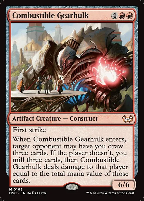 Combustible Gearhulk · Duskmourn: House of Horror Commander 163/373
