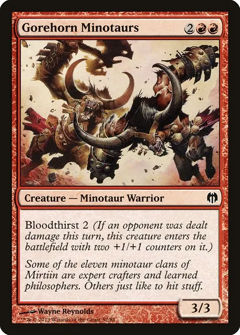 Gorehorn Minotaurs · Duel Decks: Heroes vs. Monsters 52/81